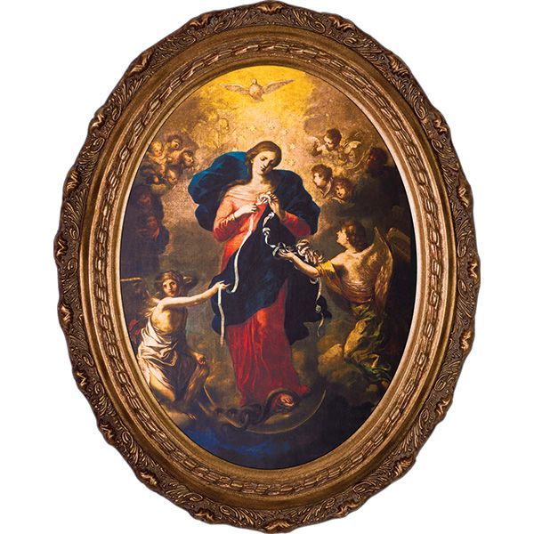OVAL MARY UNDOER OF KNOTS PICTURE