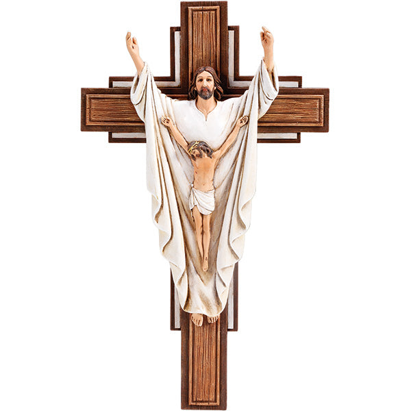 He is Risen Crucifix
