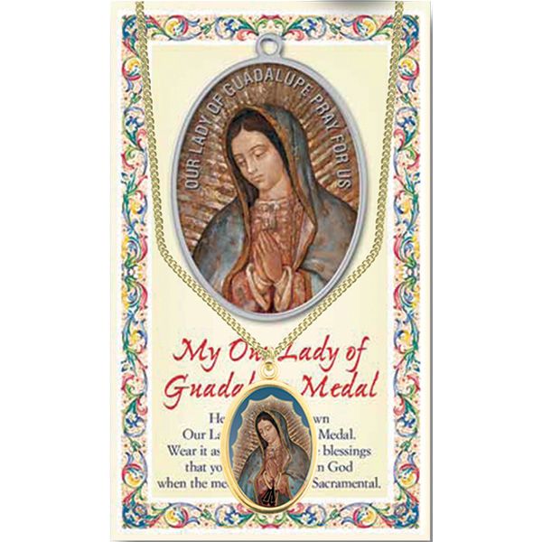 Our Lady of Guadalupe Enameled Patron Saint Medal