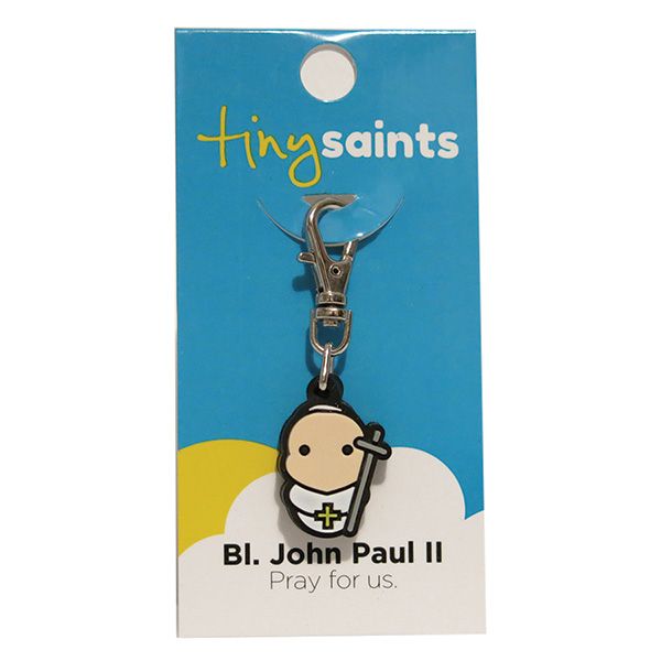 St John Paul II Tiny Saint Charm