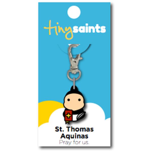 St Thomas Aquinas Tiny Saint Charm