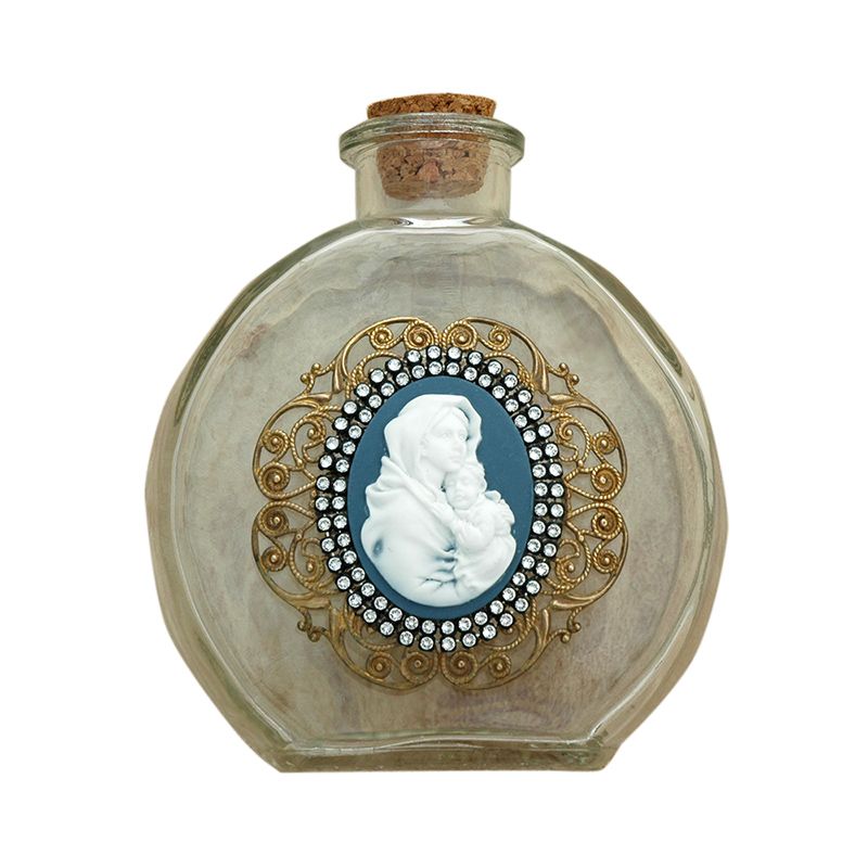 Vintage Cameo Holy Water Bottle
