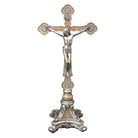 Ornate Pewter Standing Crucifix
