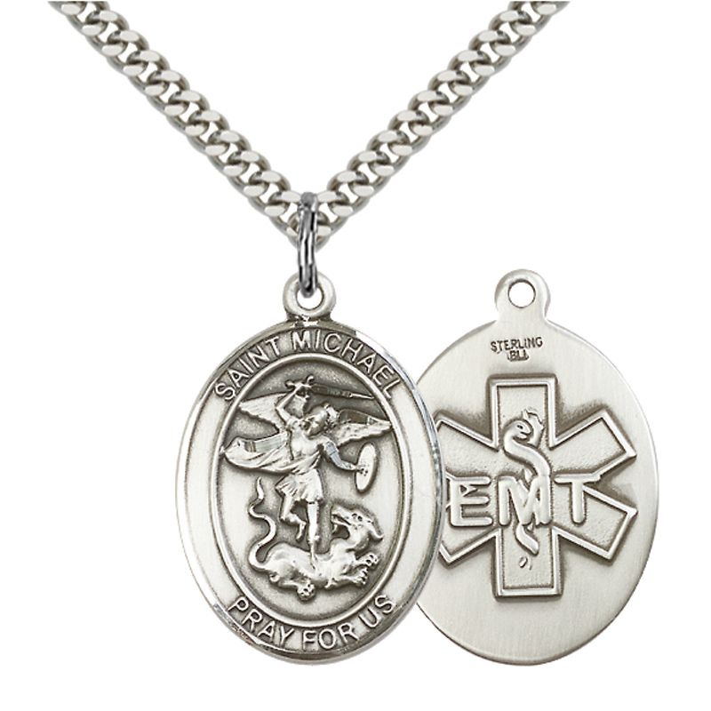 EMT - St Michael Patron Saint Pendant