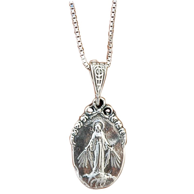 Vintage Miraculous Medal Pendant
