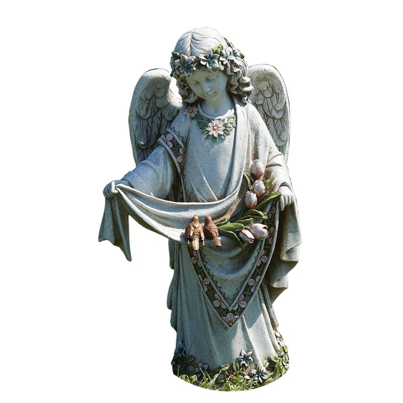 Angel with Birds Feeder
