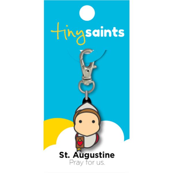St Augustine Tiny Saint Charm