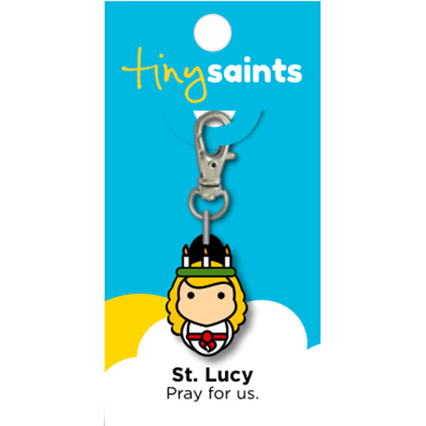 St Lucy Tiny Saints Charm