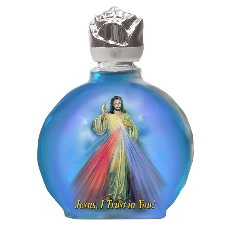 Divine Mercy Holy Water Bottle 0.5 oz