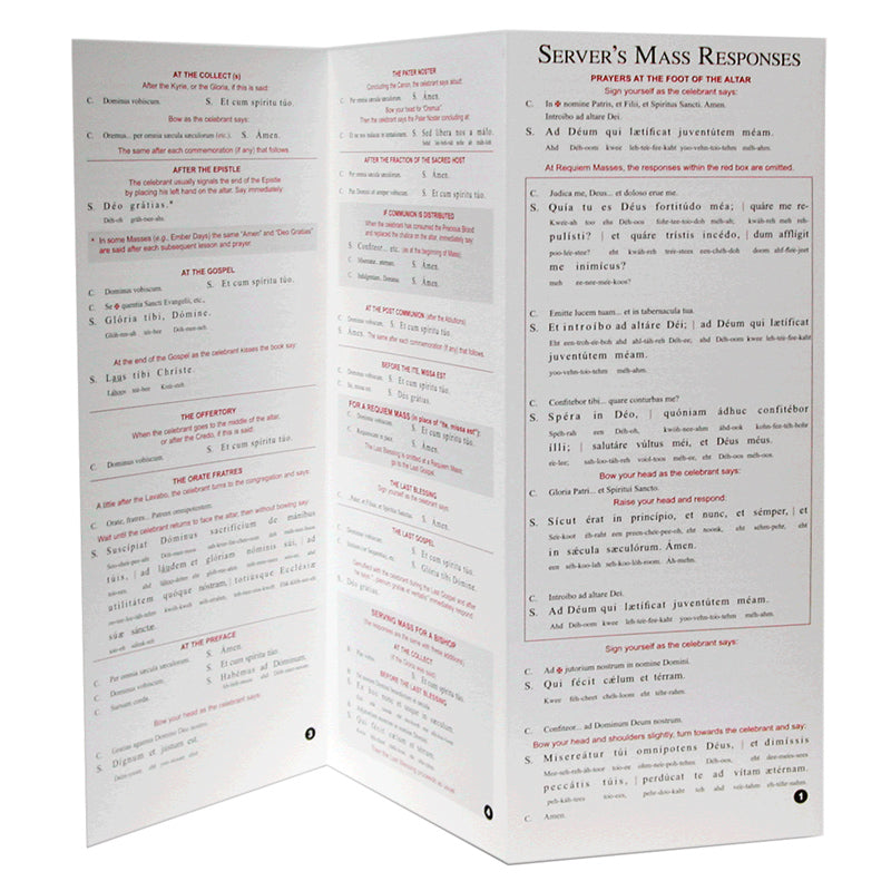 Servers' Mass Response Card