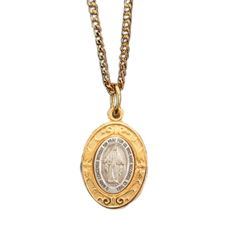 Two Toned Miraculous Medal