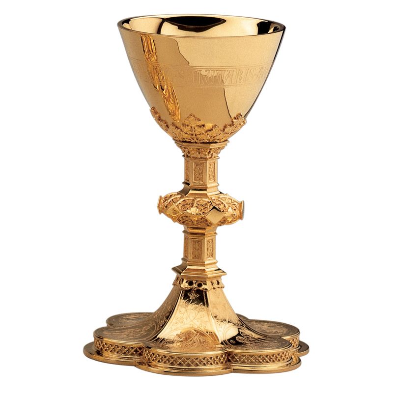Rich Gothic Chalice And Paten
