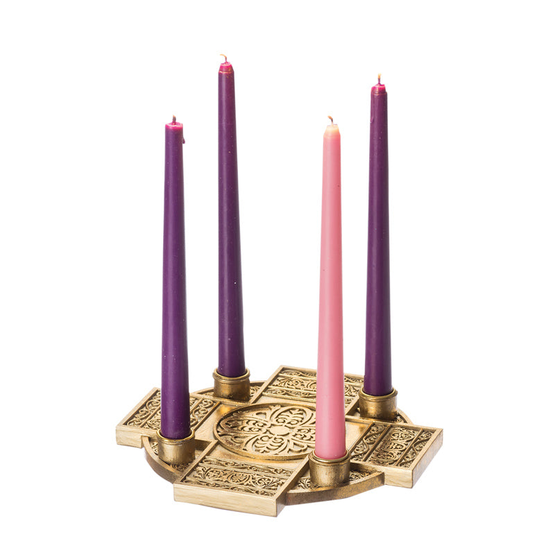 Gold Cross Advent Wreath