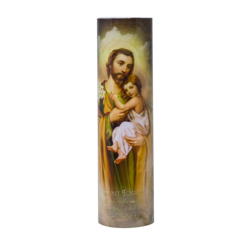 Joseph With Child LED Candle