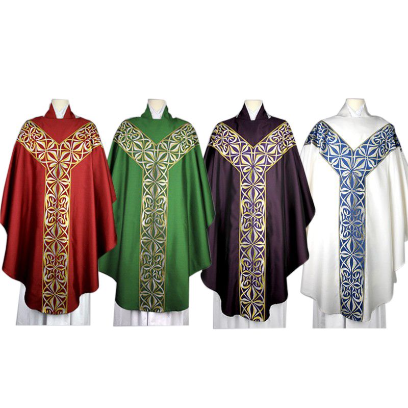 Abbey Chasuble And Stole - Unlined Version