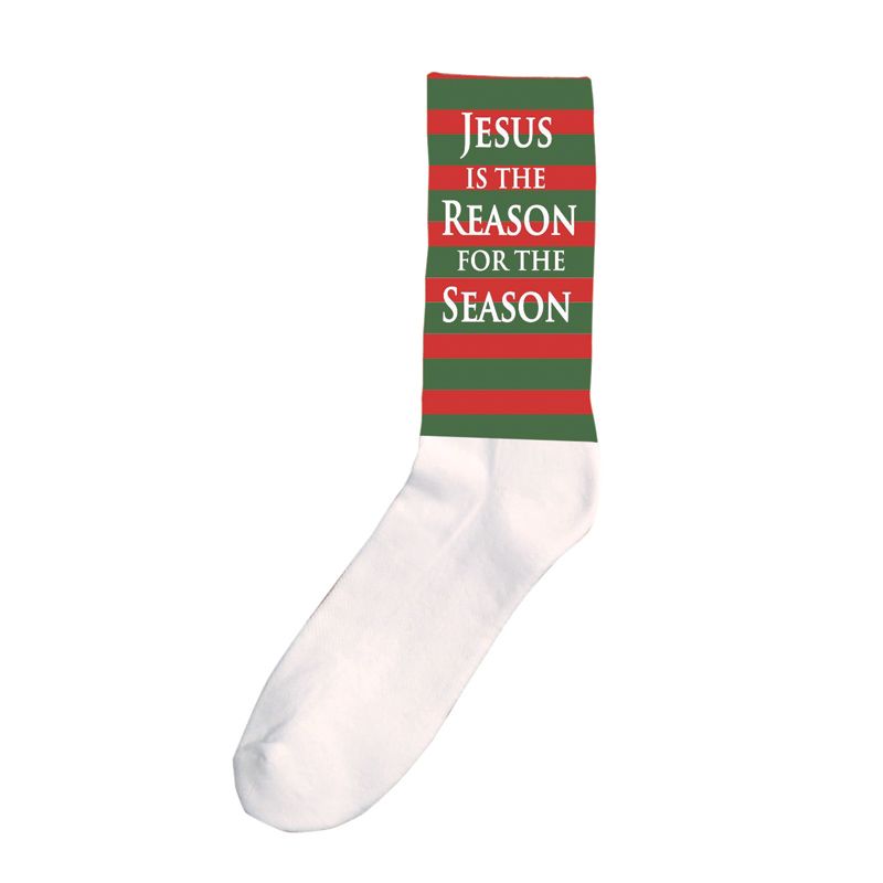 Jesus Is The Reason Christmas Socks L/XL
