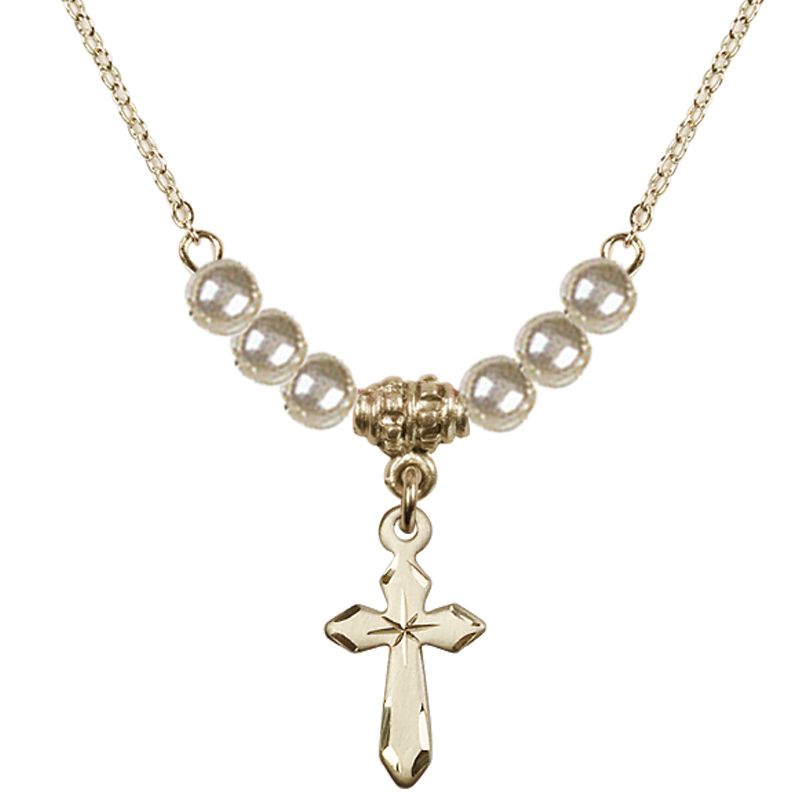 Cross Pearl Pendant