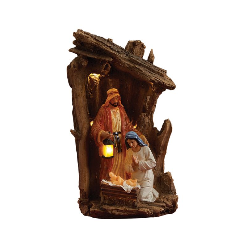 Lighted Holy Family Figurine