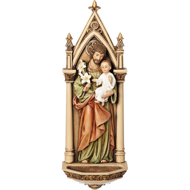St Joseph And Child Holy Water Font