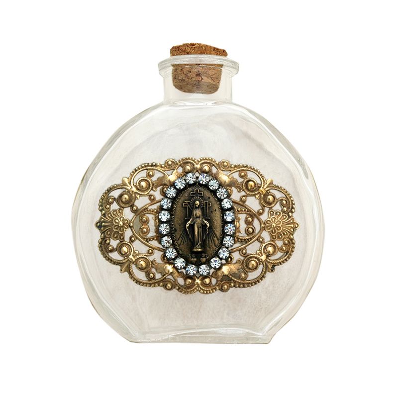 Our Lady Of Grace Vintage Holy Water Bottle