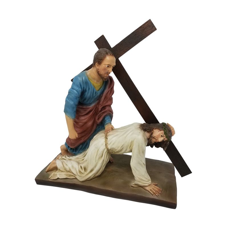 Jesus With Simon Passion Figure