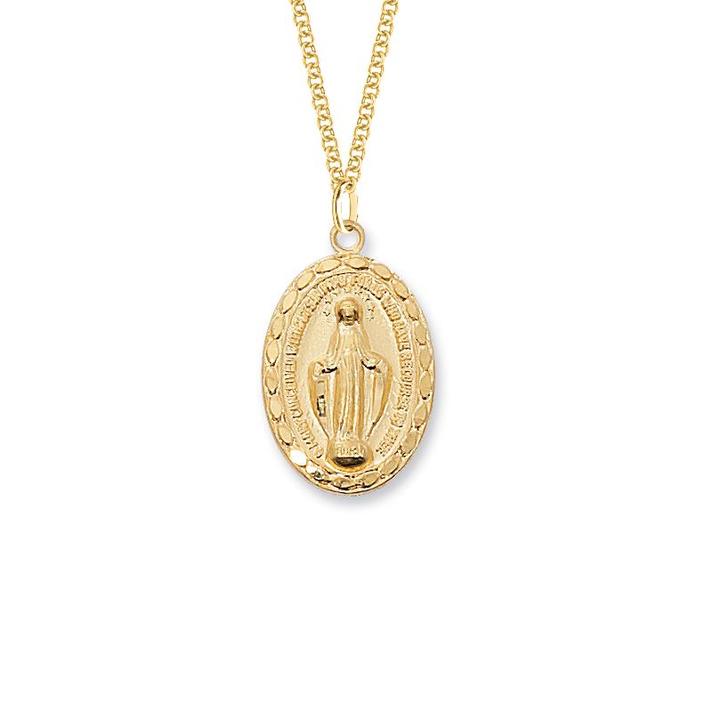 Miraculous Medal With Rope Look Border