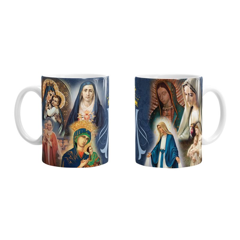 Many Faces Of Mary Mug