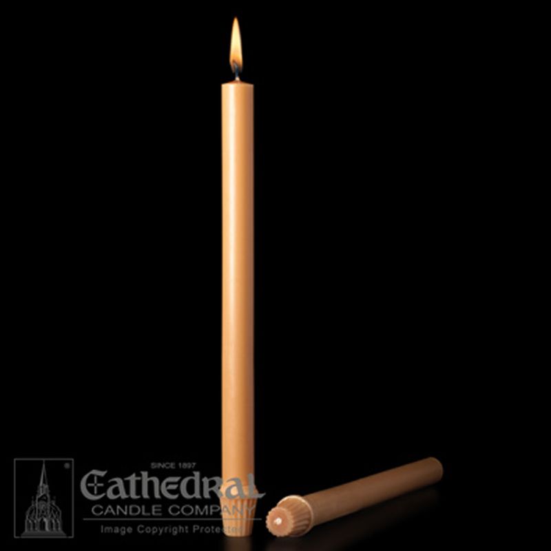 Unbleached Beeswax Candle - Box of 18