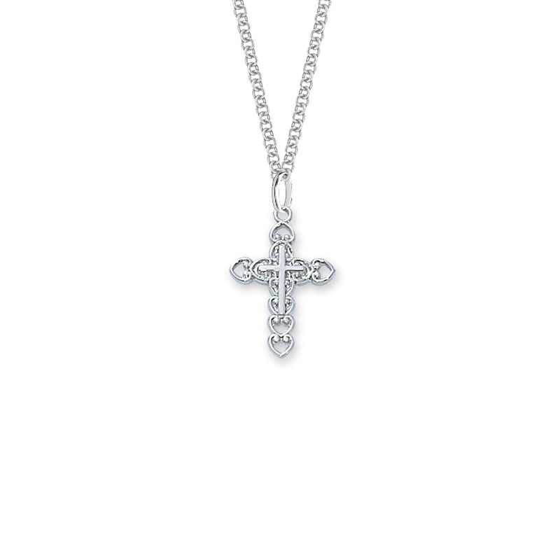 Petite Filigree Cross Pendant