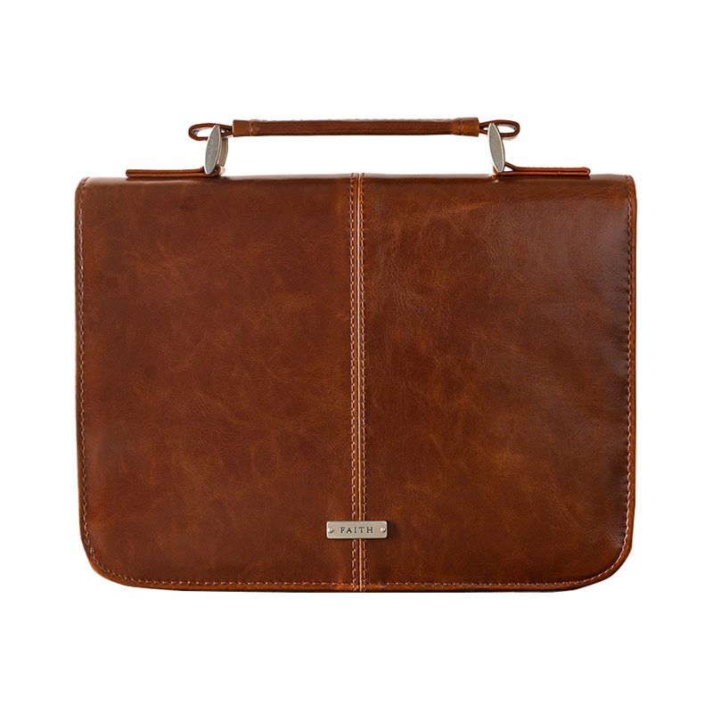 Faith Badge LuxLeather Bible Cover