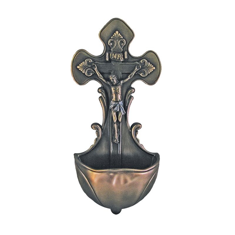 Bronze Veronese Crucifixion Font