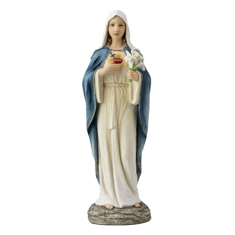 Immaculate Heart of Mary Colored Veronese Statue