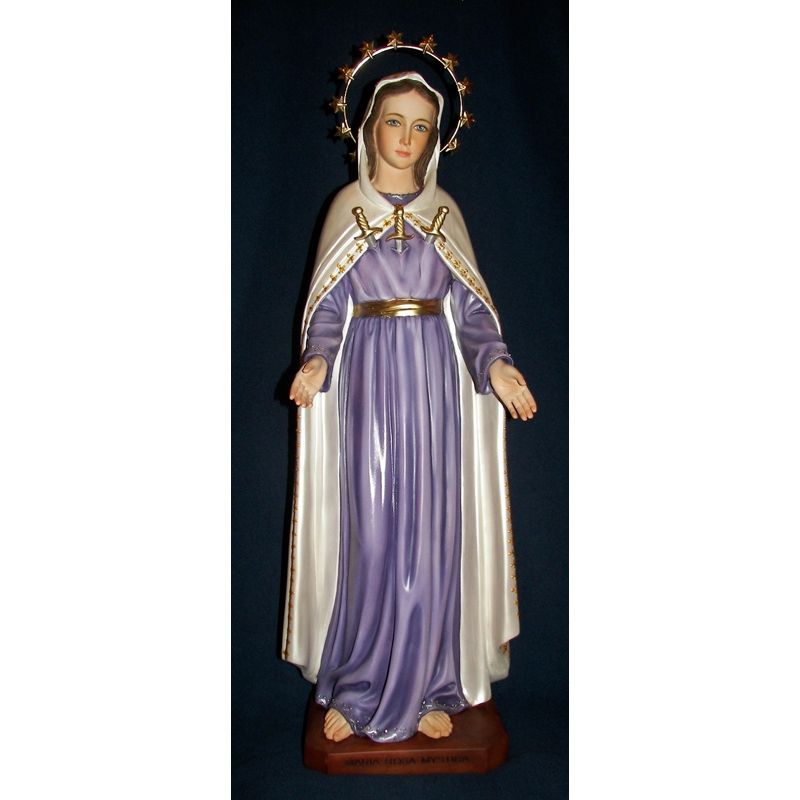 Rosa Mystica Sorrows Statue