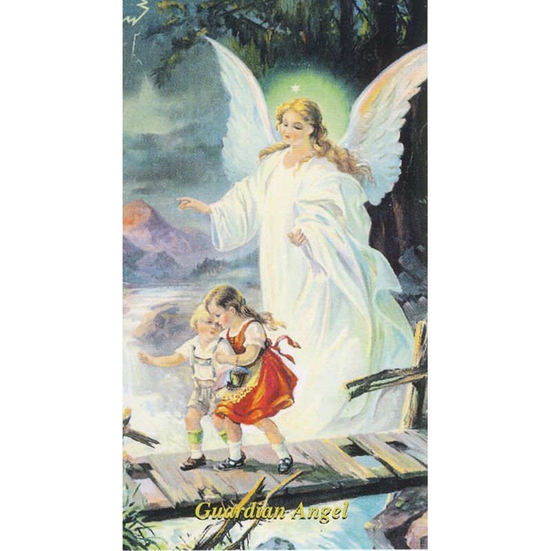 Prayer To Guardian Angel Holy Card