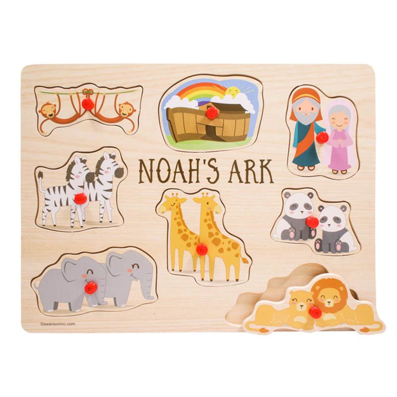 Noah's Ark Knob Wood Puzzle