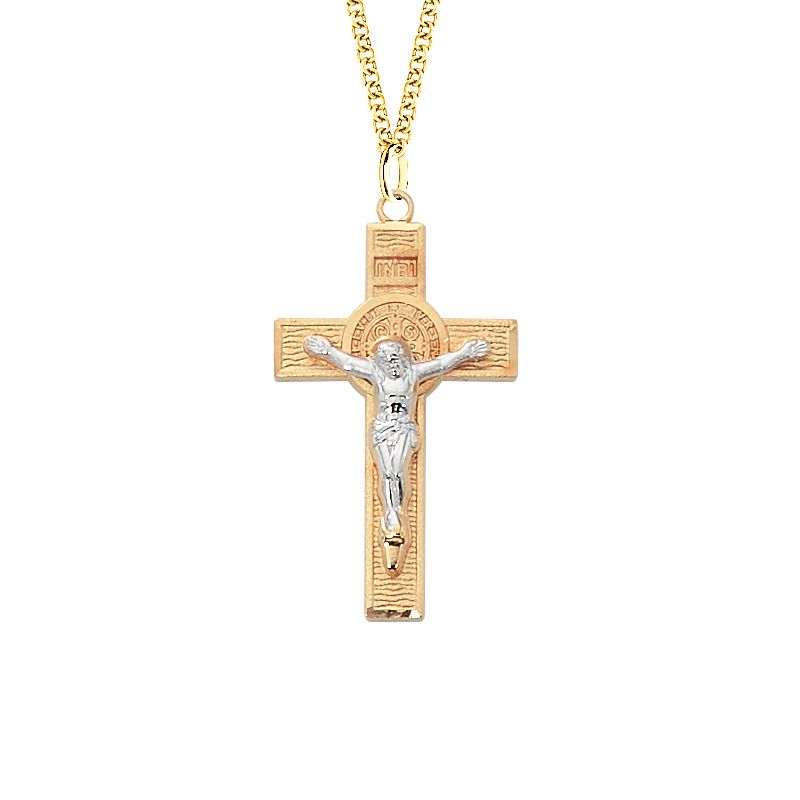 Two Tone St Benedict Crucifix