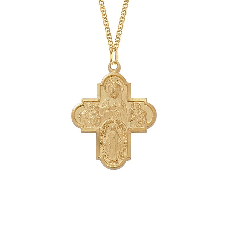 Gold Plated Four Way Medal