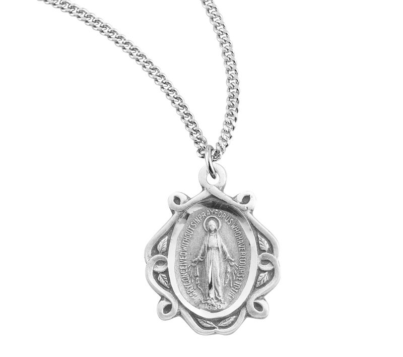 Fancy Border Miraculous Medal
