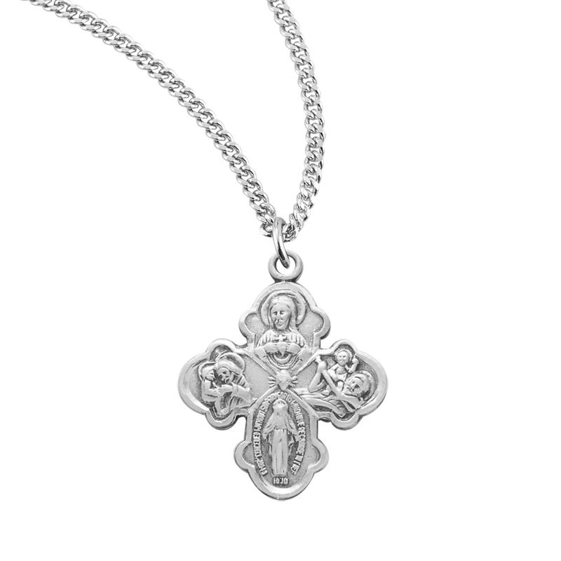 Sterling Silver 4-Way Medal