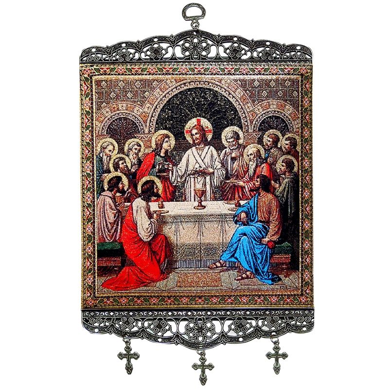 Last Supper Icon Tapestry Banner
