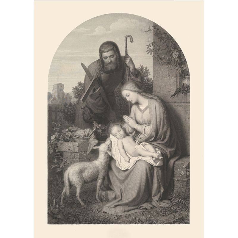 Ittenbach Sepia Holy Family Christmas Cards