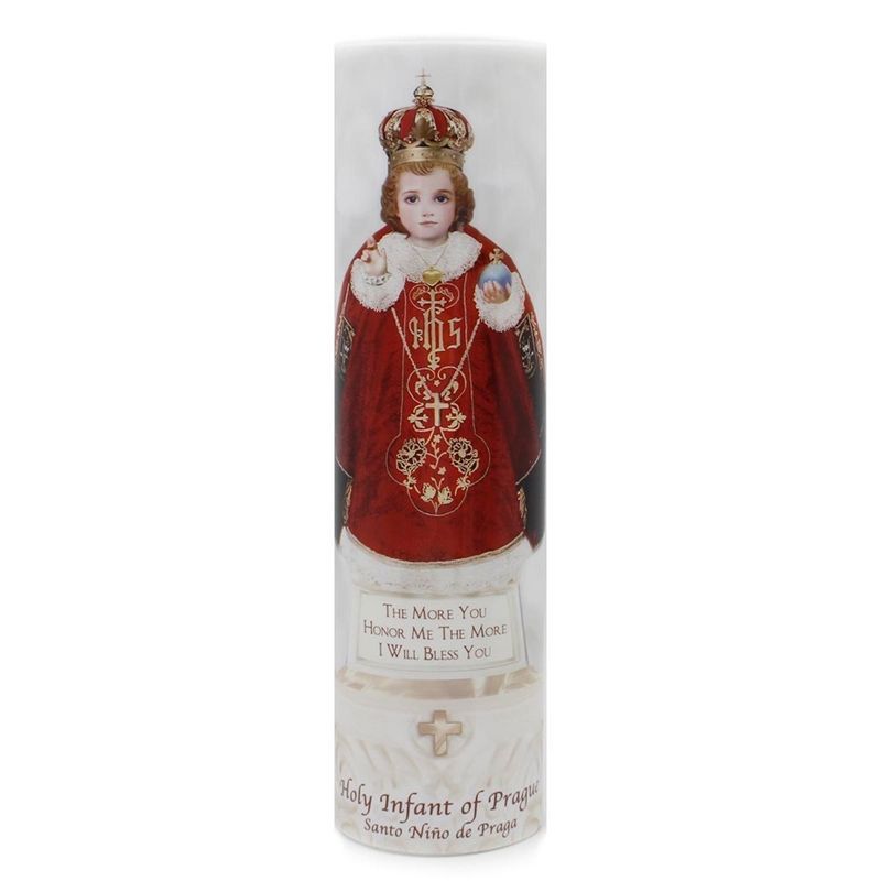 Infant of Prague LED Candle