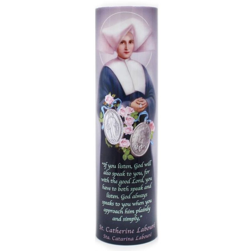 St Catherine Laboure LED Candle