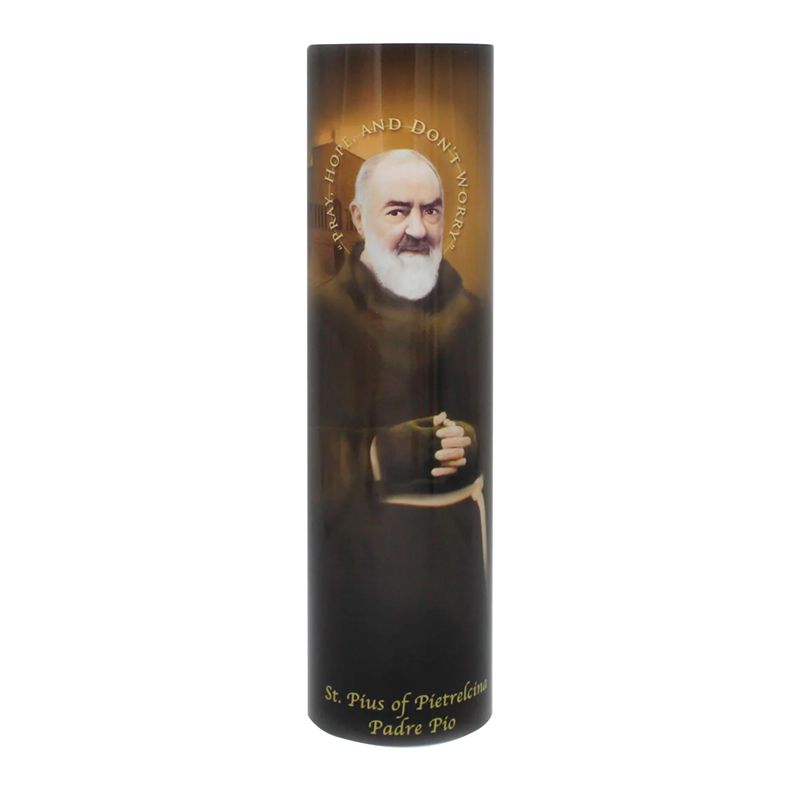 St Padre Pio LED Candle