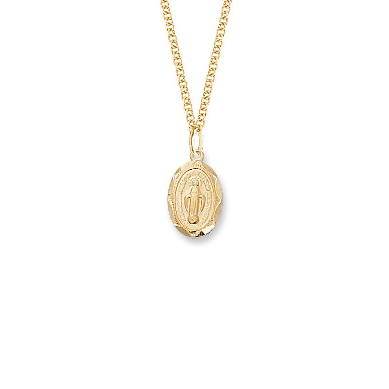 Gold Plated Petite Miraculous Medal