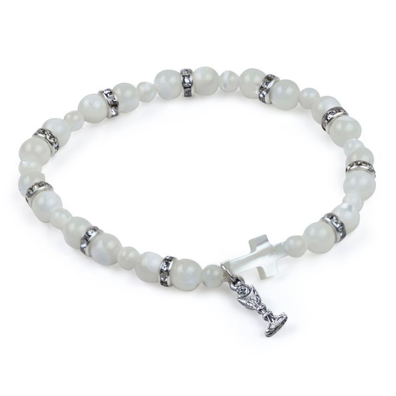 Mother of Pearl Communion Bracelet
