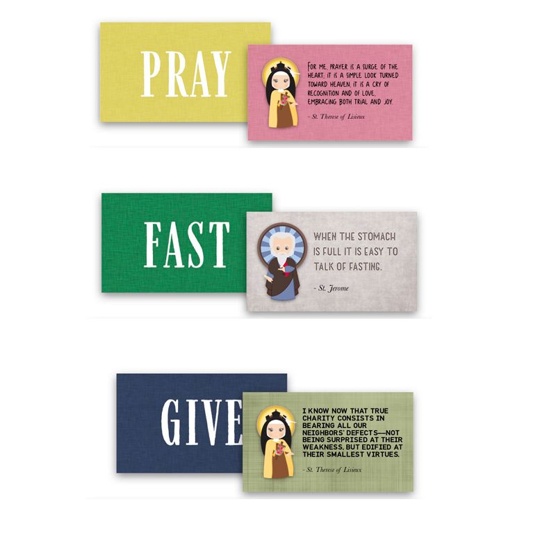 Saint Lenten Devotional Cards