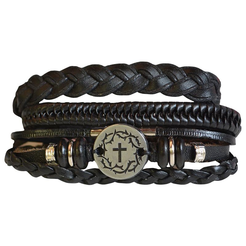 Crown Cross Bracelet