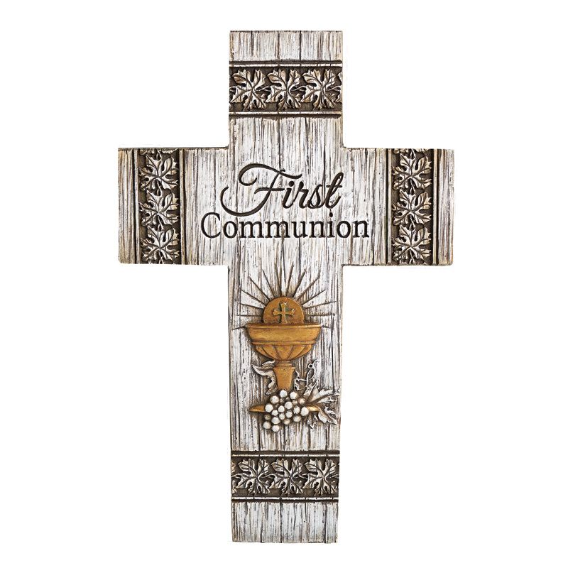 Distressed First Communion Wall Cross