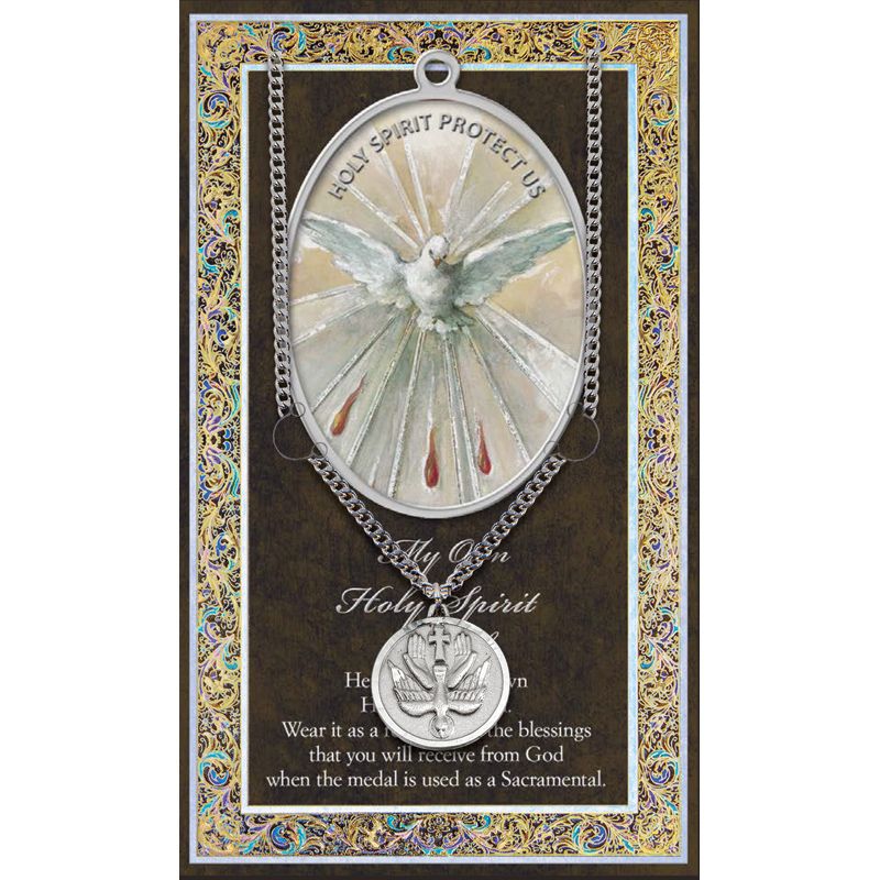 Holy Spirit Pewter Patron Saint Medal
